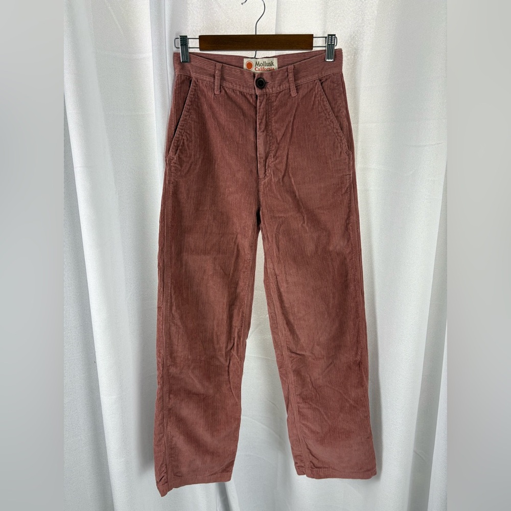 Mollusk Keaton Rose Pink Corduroys Cords Pants‎ Size XS EUC 604